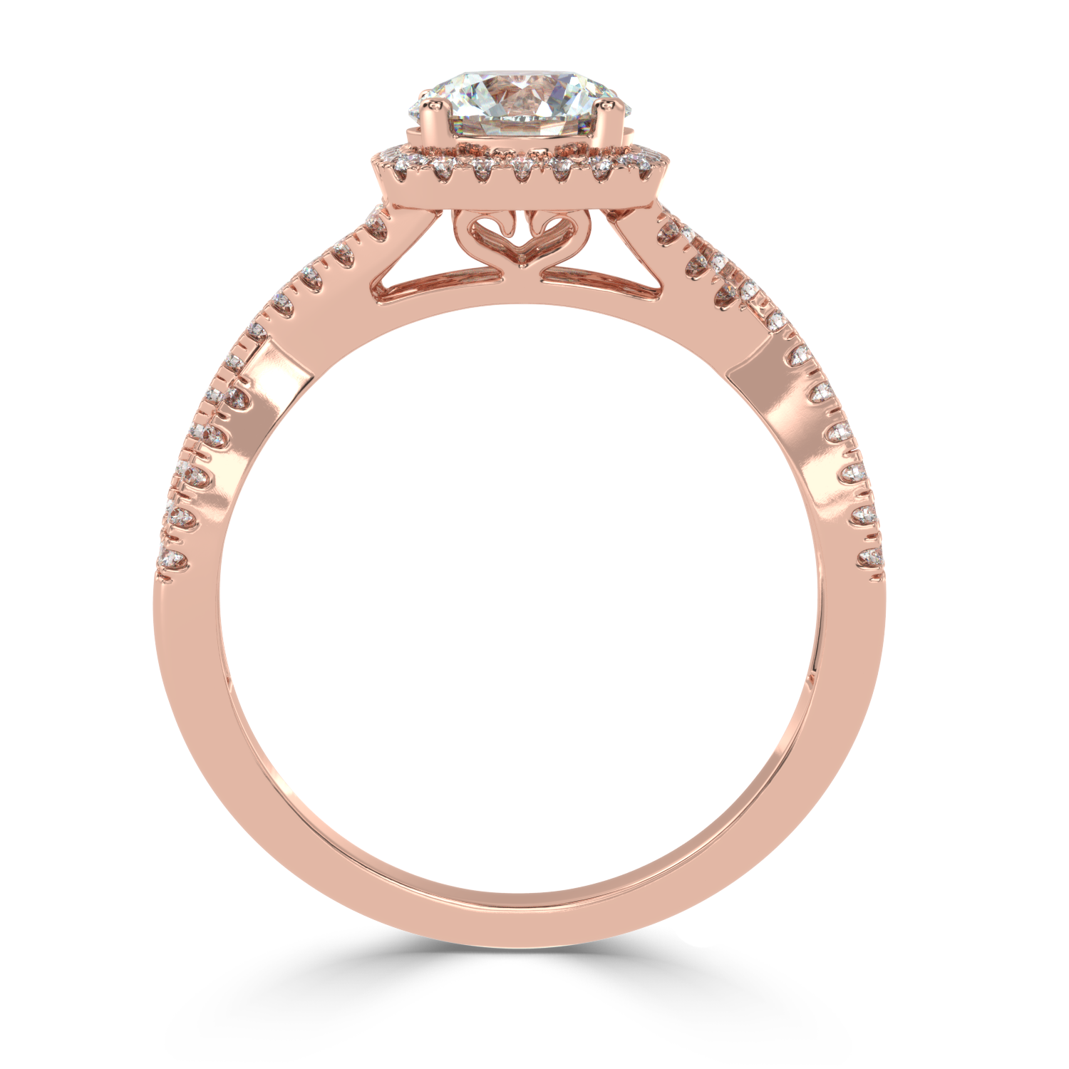 Buy 1.03Ct Multirow Natural Diamond Ring | SolitaireKart